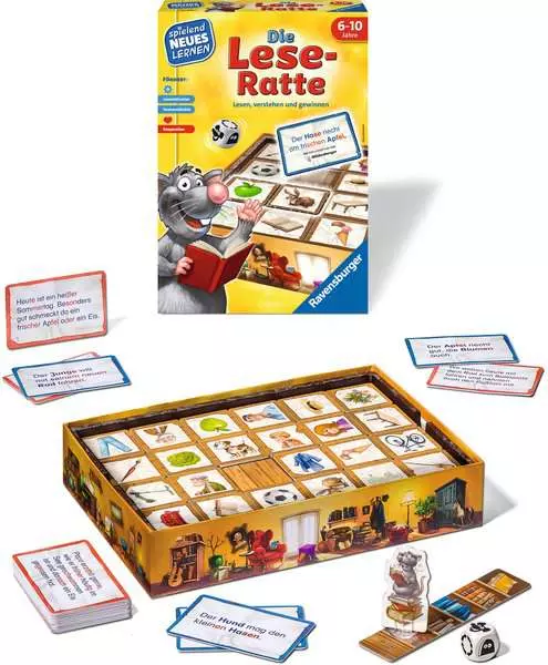 Ravensberger Matratzen Die Lese-Ratte - Kinderspiel ab 6 Jahren Lagerräumung