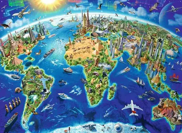 Ravensberger Matratzen Kinderpuzzle ab 8 Jahren - Große, weite Welt - 200 Teile Bestseller