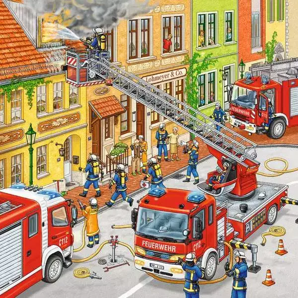 Ravensberger Matratzen Kinderpuzzle ab 5 Jahren - Feuerwehreinsatz - 49 Teile Sonderangebot der Fabrik
