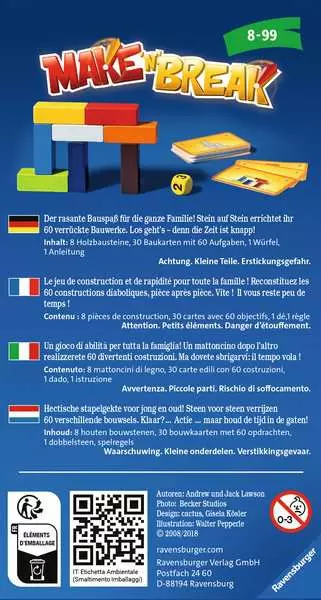 Ravensberger Matratzen Make 'n' Break - Reisespiel ab 8 Jahren Outlet