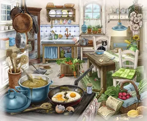 Ravensberger Matratzen Puzzle 99 Teile - Im Gutshaus Küche im Angebot