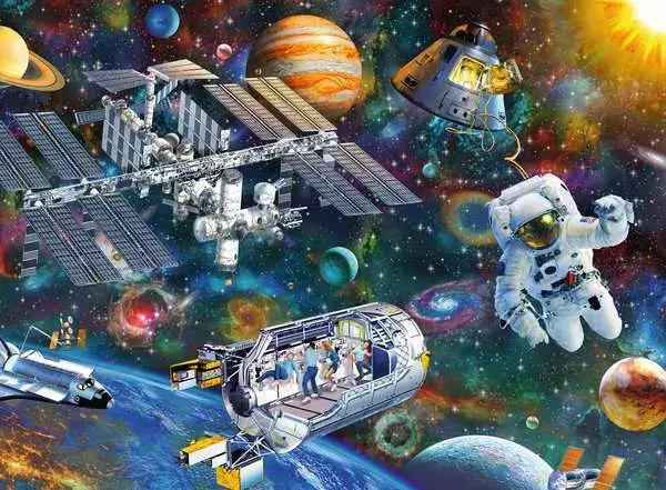 Ravensberger Matratzen Kinderpuzzle ab 8 Jahren - Expedition Weltraum - 200 Teile Flash Sale