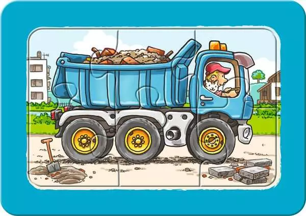 Ravensberger Matratzen Kinderpuzzle ab 2 Jahren - Bagger, Traktor und Kipplader - 6 Teile Online Shopping