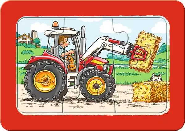 Ravensberger Matratzen Kinderpuzzle ab 2 Jahren - Bagger, Traktor und Kipplader - 6 Teile Online Shopping