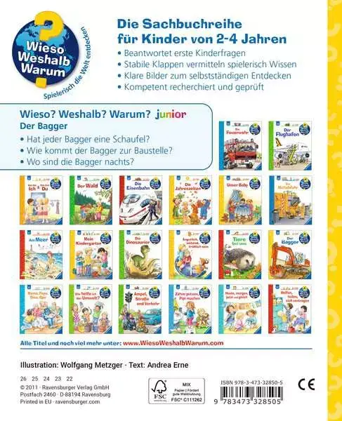 Ravensberger Matratzen Ravensburger Wieso? Weshalb? Warum? junior, Band 38: Der Bagger Valentinstagsangebot