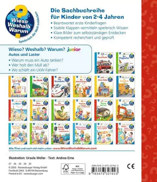 Ravensberger Matratzen Ravensburger Wieso? Weshalb? Warum? junior, Band 11: Autos und Laster Bis zu 50% Rabatt