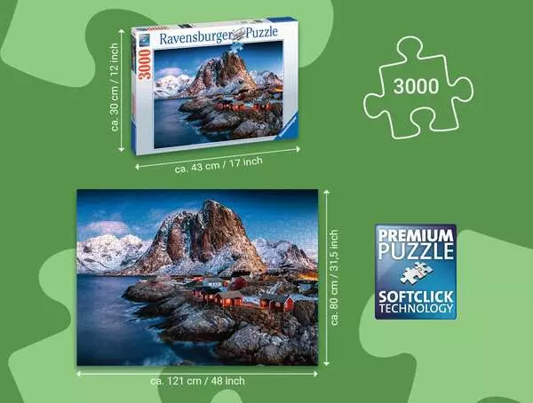 Ravensberger Matratzen Puzzle 3000 Teile - Hamnoy, Lofoten Günstig kaufen