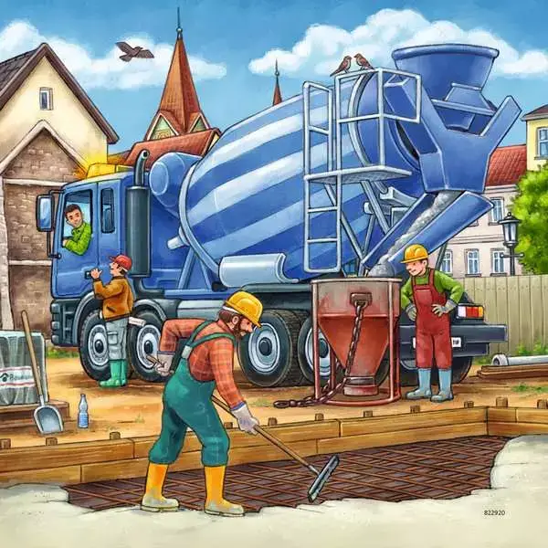 Ravensberger Matratzen Kinderpuzzle ab 5 Jahren - Große Baufahrzeuge - 49 Teile Valentinstagsangebot