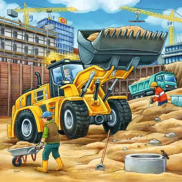Ravensberger Matratzen Kinderpuzzle ab 5 Jahren - Große Baufahrzeuge - 49 Teile Valentinstagsangebot