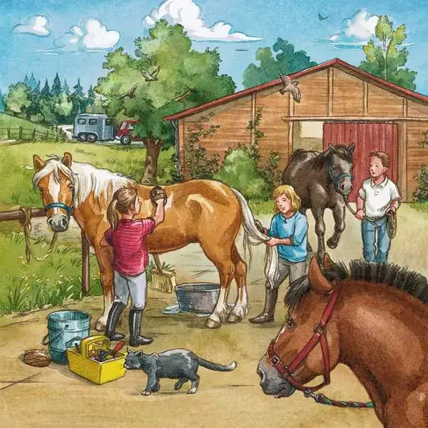Ravensberger Matratzen Kinderpuzzle ab 5 Jahren - Mein Reiterhof - 49 Teile Günstiger Verkauf