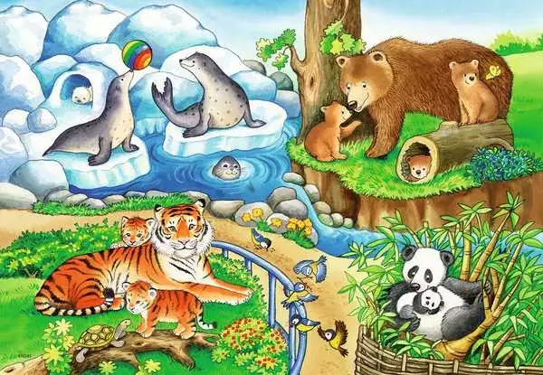 Ravensberger Matratzen Kinderpuzzle ab 3 Jahren - Tiere im Zoo - 12 Teile Meist gekauft