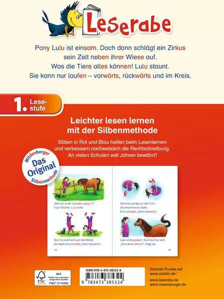 Ravensberger Matratzen Leserabe mit Mildenberger Silbenmethode: Das tollste Pony der Welt Rabatt