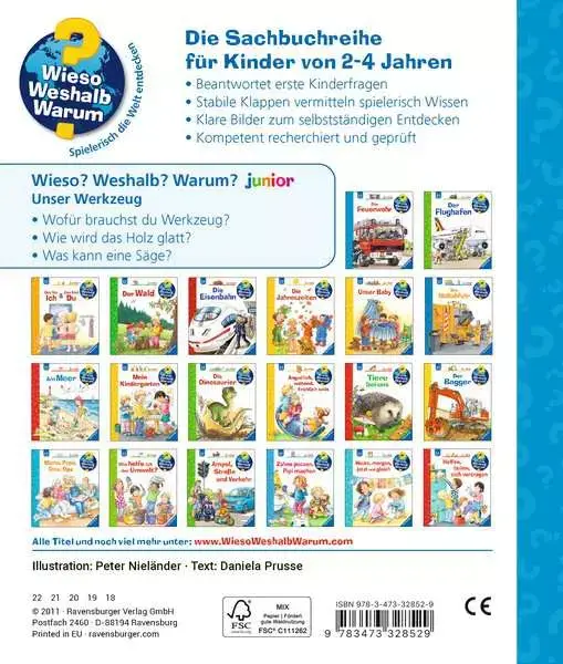 Ravensberger Matratzen Ravensburger Wieso? Weshalb? Warum? junior, Band 40: Unser Werkzeug Flash Sale