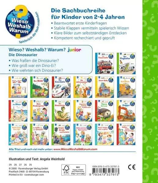 Ravensberger Matratzen Ravensburger Wieso? Weshalb? Warum? junior, Band 25: Die Dinosaurier Online Shopping