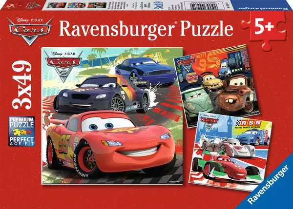 Ravensberger Matratzen Kinderpuzzle ab 5 Jahren - Weltweiter Rennspaß - 49 Teile Neuheiten