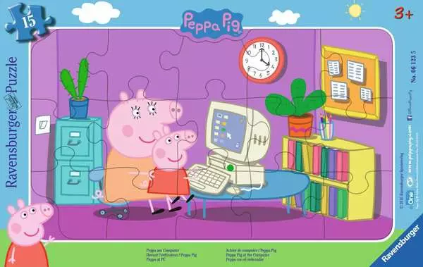 Ravensberger Matratzen Kinderpuzzle ab 3 Jahren - Peppa am Computer - 15 Teile Saisonale Angebote