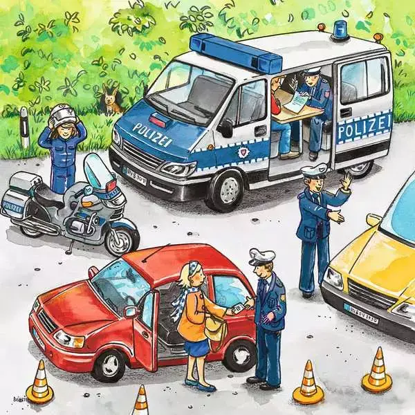 Ravensberger Matratzen Kinderpuzzle ab 5 Jahren - Polizeieinsatz - 49 Teile Wochenangebot