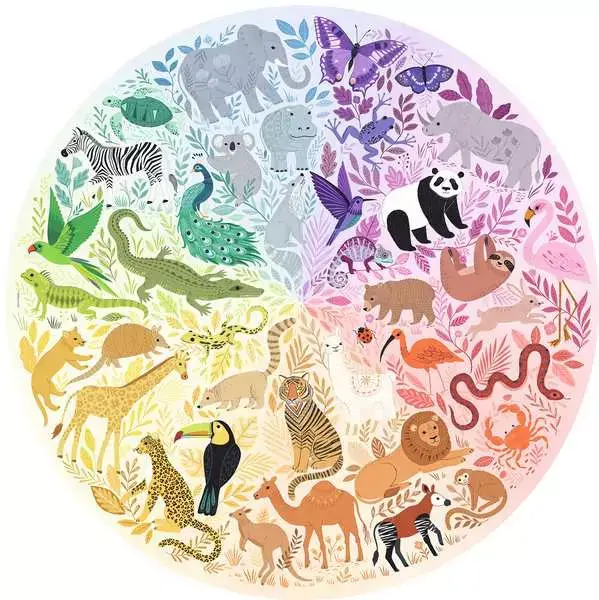 Ravensberger Matratzen Puzzle 500 Teile - Circle of Colors - Animals Sonderangebot der Fabrik