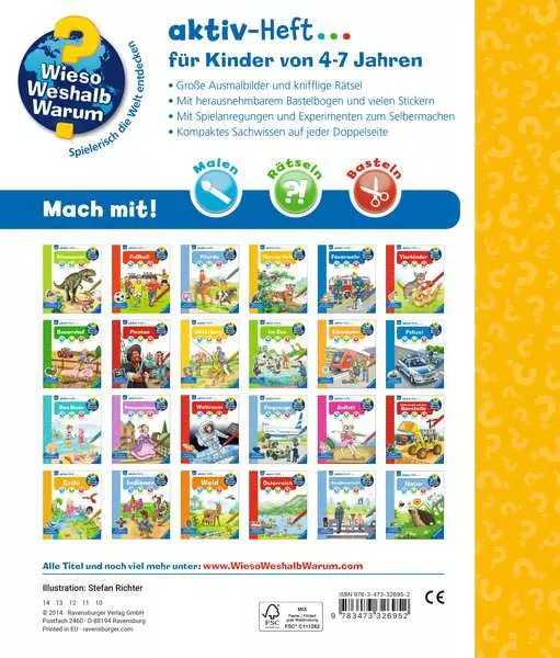 Ravensberger Matratzen Ravensburger Wieso? Weshalb? Warum? aktiv-Heft: Tiere der Welt Super Rabatt
