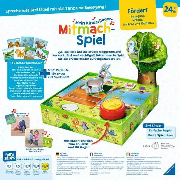Ravensberger Matratzen Mein Kinderlieder-Mitmachspiel - Kinderspiel ab [age] Jahren Auslauf