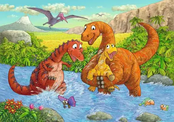 Ravensberger Matratzen Kinderpuzzle ab 4 Jahren - Spielende Dinos - 24 Teile Hotsell