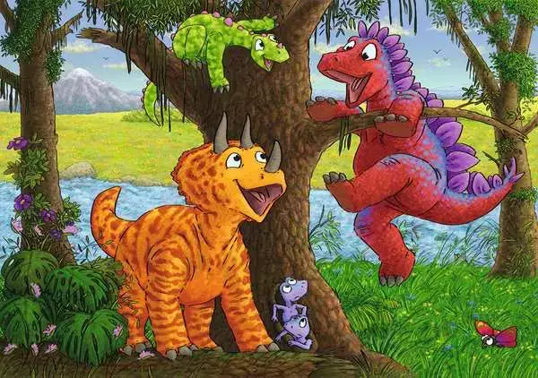 Ravensberger Matratzen Kinderpuzzle ab 4 Jahren - Spielende Dinos - 24 Teile Hotsell