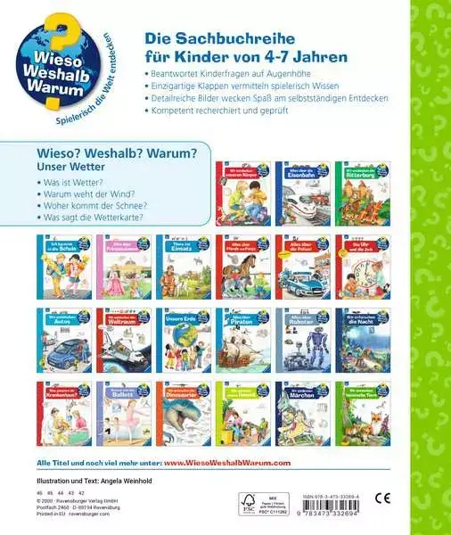 Ravensberger Matratzen Ravensburger Wieso? Weshalb? Warum?, Band 10: Unser Wetter Meist gekauft