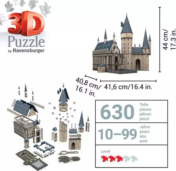Ravensberger Matratzen 3D Puzzle Hogwarts Schloss - Die Große Halle Günstig kaufen