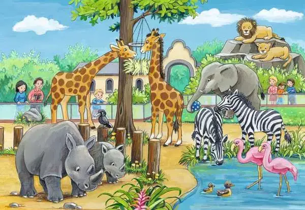 Ravensberger Matratzen Kinderpuzzle ab 4 Jahren - Willkommen im Zoo - 24 Teile Preisnachlass