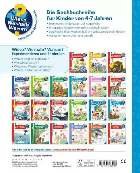 Ravensberger Matratzen Ravensburger Wieso? Weshalb? Warum?, Band 29: Experimentieren und Entdecken Weihnachtsangebot