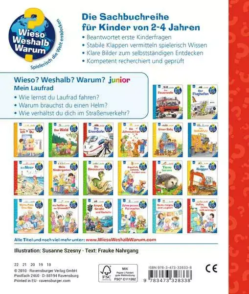 Ravensberger Matratzen Ravensburger Wieso? Weshalb? Warum? junior, Band 37: Mein Laufrad Jubiläumsangebot