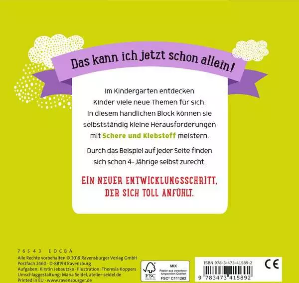 Ravensberger Matratzen Im Kindergarten: Schneiden und Kleben Wochenangebot