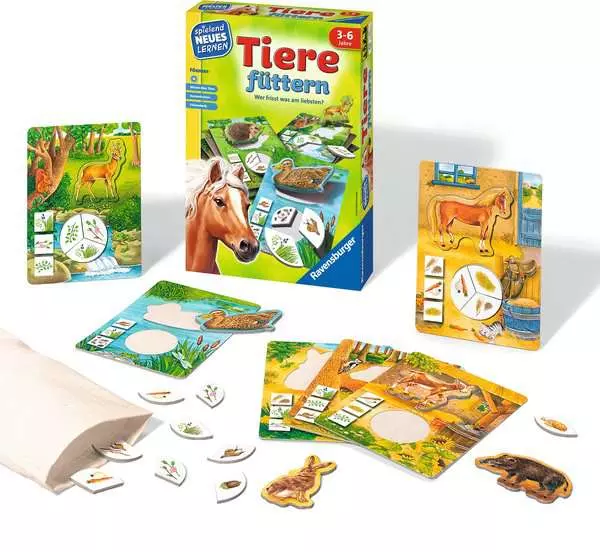 Ravensberger Matratzen Tiere füttern - Kinderspiel ab 3 Jahren Sonderangebot der Fabrik