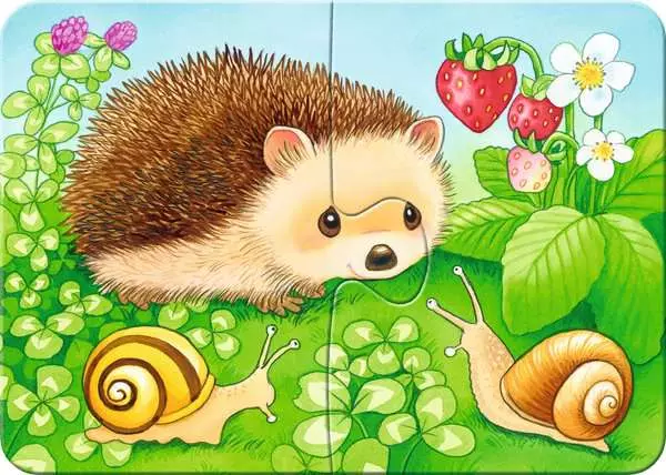 Ravensberger Matratzen Kinderpuzzle ab 2 Jahren - Süße Gartenbewohner - 2 + 4 + 6 + 8 Teile zollfrei