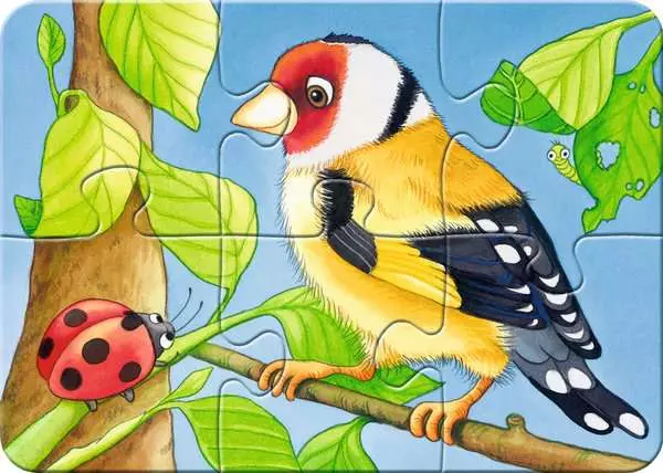 Ravensberger Matratzen Kinderpuzzle ab 2 Jahren - Süße Gartenbewohner - 2 + 4 + 6 + 8 Teile zollfrei