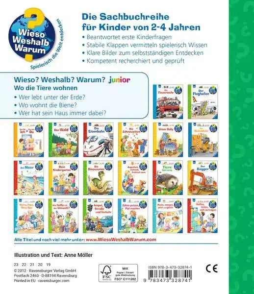 Ravensberger Matratzen Ravensburger Wieso? Weshalb? Warum? junior, Band 46: Wo die Tiere wohnen Günstiger Verkauf