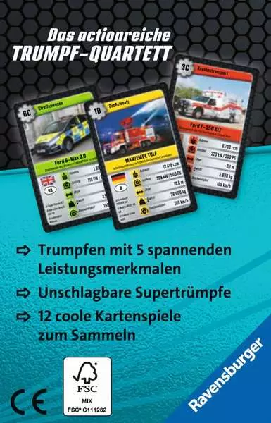 Ravensberger Matratzen Blaulicht - Kartenspiel ab 7 Jahren Kostenloser Versand
