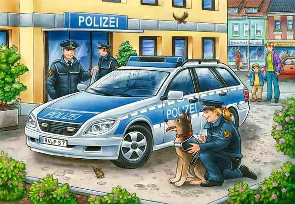Ravensberger Matratzen Kinderpuzzle ab 3 Jahren - Polizei und Feuerwehr - 12 Teile Fabrikpreis