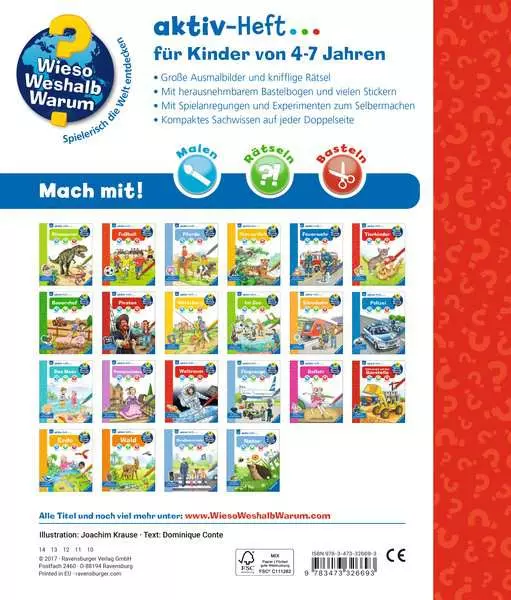 Ravensberger Matratzen Ravensburger Wieso? Weshalb? Warum? aktiv-Heft: Weltraum Rabatt