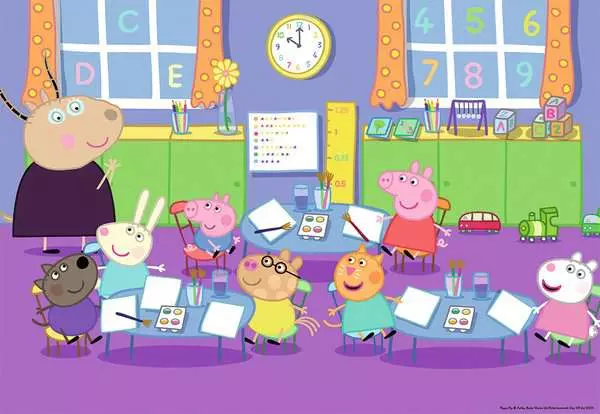 Ravensberger Matratzen Kinderpuzzle ab 4 Jahren - Peppa in der Schule - 24 Teile Versandkostenfrei