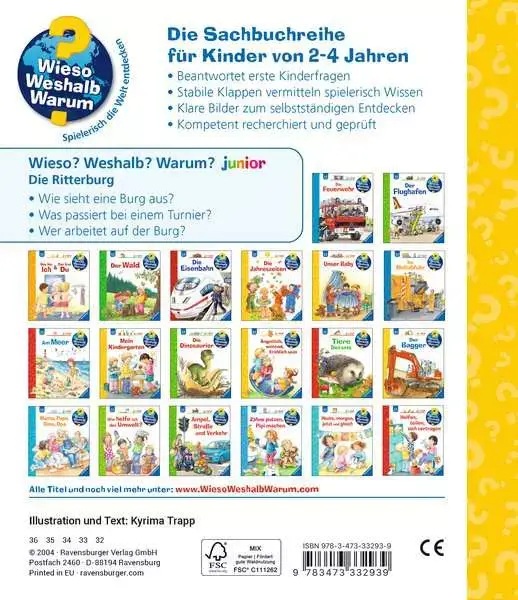 Ravensberger Matratzen Ravensburger Wieso? Weshalb? Warum? junior, Band 4: Die Ritterburg Weihnachtsangebot