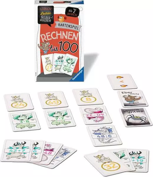Ravensberger Matratzen Lernen Lachen Selbermachen: Rechnen bis 100 - Kartenspiel ab 7 Jahren Muttertagsangebot
