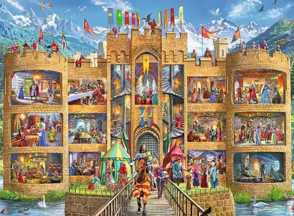 Ravensberger Matratzen Kinderpuzzle ab 7 Jahren - Blick in die Ritterburg - 150 Teile Vatertagsangebot