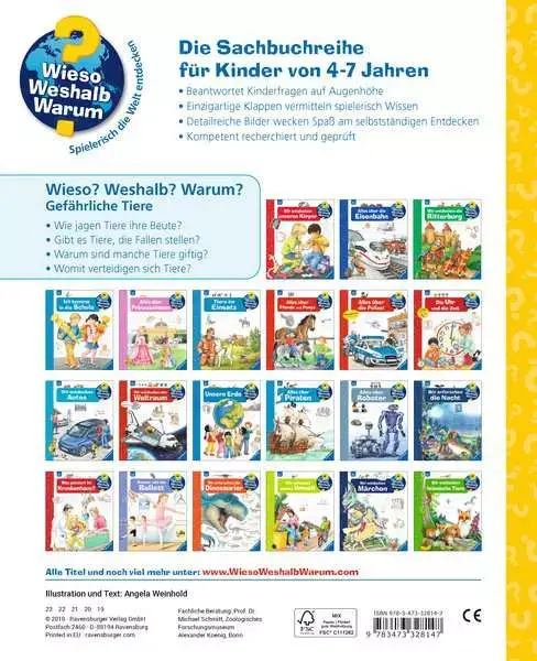 Ravensberger Matratzen Ravensburger Wieso? Weshalb? Warum?, Band 49: Gefährliche Tiere Lagerräumung