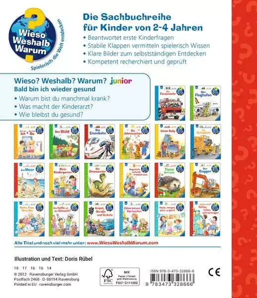 Ravensberger Matratzen Ravensburger Wieso? Weshalb? Warum? junior, Band 45: Bald bin ich wieder gesund Exklusive Angebote