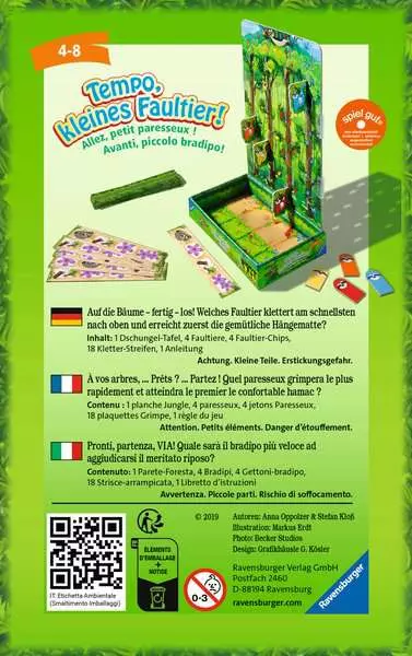 Ravensberger Matratzen Tempo, kleines Faultier! - Reisespiel ab 4 Jahren VIP-Rabatte