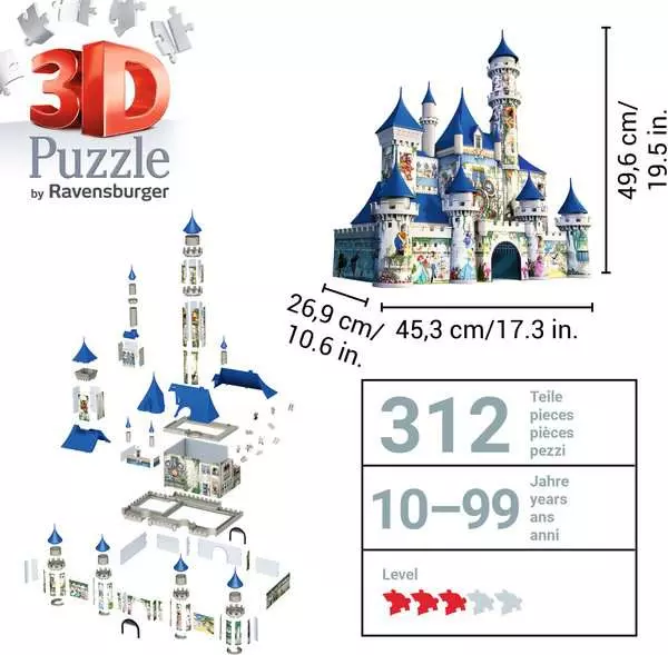 Ravensberger Matratzen 3D Puzzle Walt Disney Schloss JETZT KAUFEN