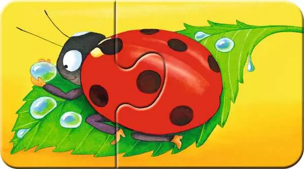 Ravensberger Matratzen Kinderpuzzle ab 2 Jahren - Tiere im Garten - 2 Teile Sonderangebot der Fabrik