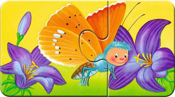 Ravensberger Matratzen Kinderpuzzle ab 2 Jahren - Tiere im Garten - 2 Teile Sonderangebot der Fabrik