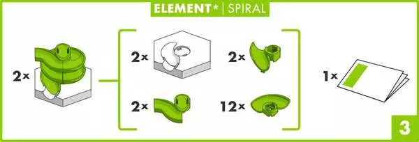 Ravensberger Matratzen GraviTrax Element Spiral - Kugelbahn-Erweiterung für Kinder ab 8 Jahren Riesige Rabatte
